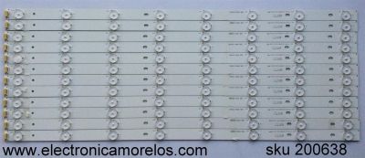 KIT DE LED PARA TV  (CONTIENE 12 LINEAS ) / RCA V580DK2-QS1-C2-12V / JL.D58081235-031AS-R7N / MODELO LED58G45RQ 